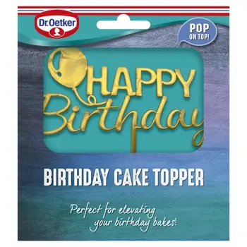 Dr. Oetker Birthday Cake Topper