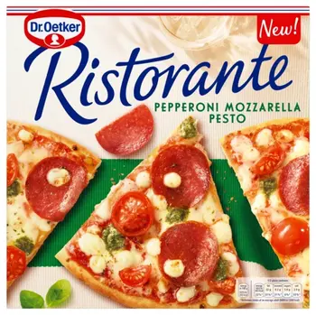 Dr. Oetker Pizza Ristorante Pepperoni Mozzarella Pesto