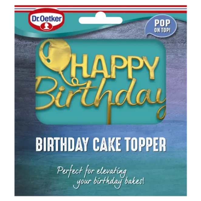 Dr. Oetker Birthday Cake Topper