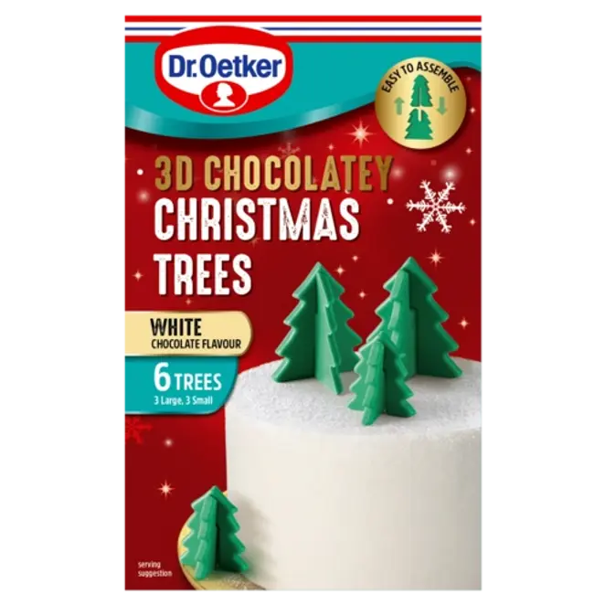 Dr. Oetker 3D Chocolatey Christmas Tree Decorations