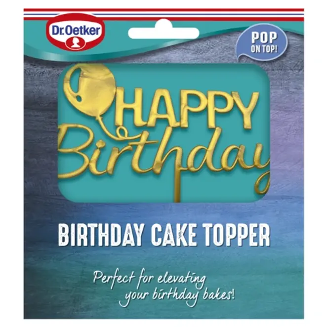 Dr. Oetker Birthday Cake Topper