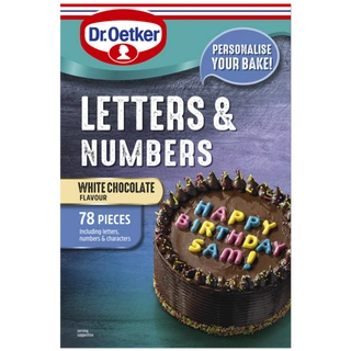 Dr. Oetker Chocolate Letters & Numbers