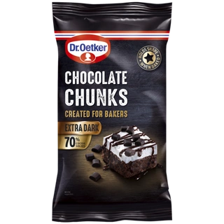 Dr. Oetker Extra Dark 70% Chocolate Chunks
