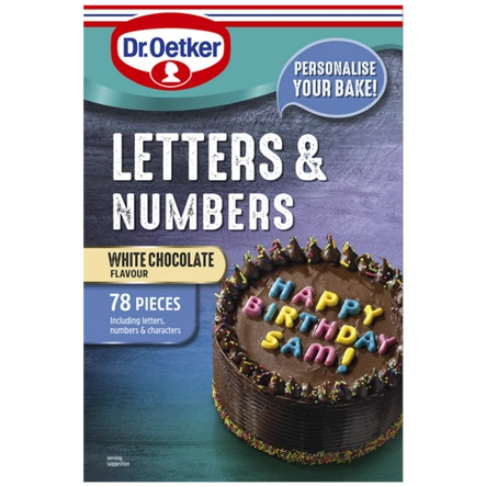 Dr. Oetker Chocolate Letters & Numbers