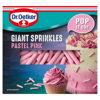 Dr. Oetker Giant Sprinkles Pastel Pink