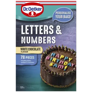 Dr. Oetker Chocolate Letters and Numbers