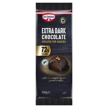 Dr. Oetker Dr. Oetker 72% Extra Dark Chocolate Bar