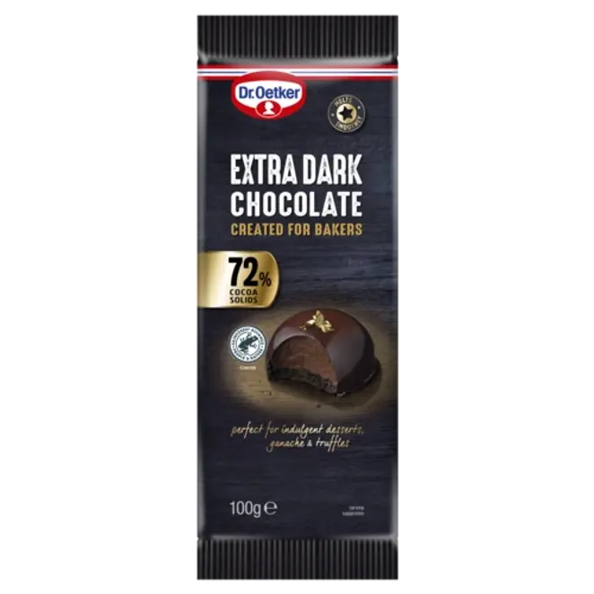 Dr. Oetker Dr. Oetker 72% Extra Dark Chocolate Bar
