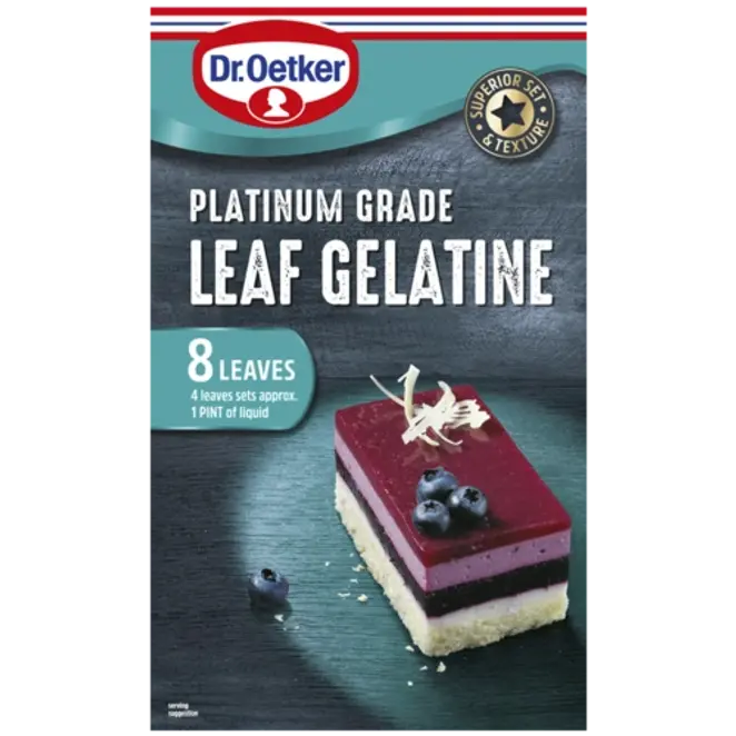 Dr. Oetker Platinum Grade Leaf Gelatine