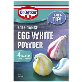 Dr. Oetker Free Range Egg White Powder Sachets x 2 or 2 Medium Egg Whites
