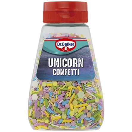 Dr. Oetker Unicorn Confetti Sprinkles To decorate the base