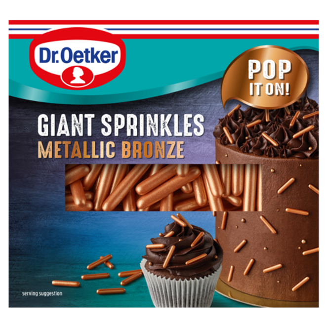 Dr. Oetker Giant Sprinkles Metallic Bronze