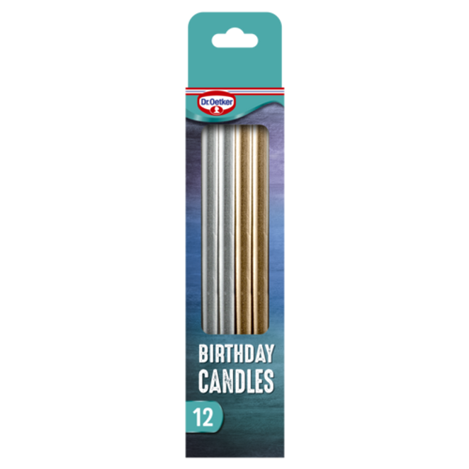 Dr. Oetker Metallic Birthday Candles