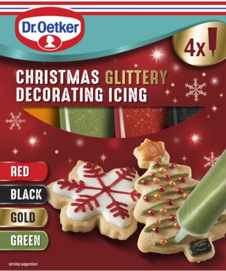 Dr. Oetker Christmas Glittery Decorating Icing