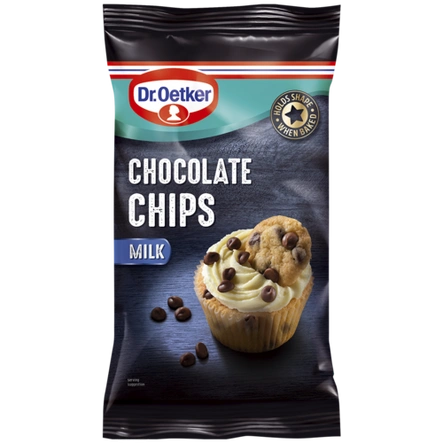 Dr. Oetker Milk Chocolate Chips (x1 packet or 3 1/2 oz)