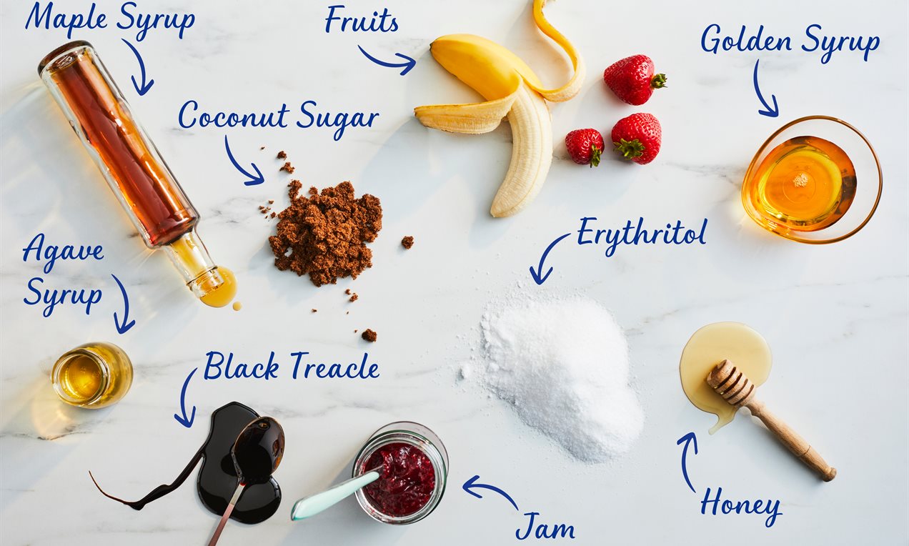 Sugar swaps with text