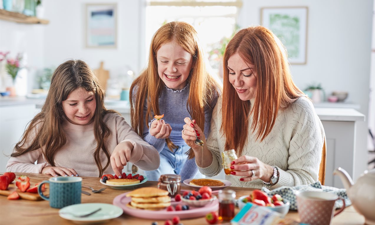 Sharing Pancakes