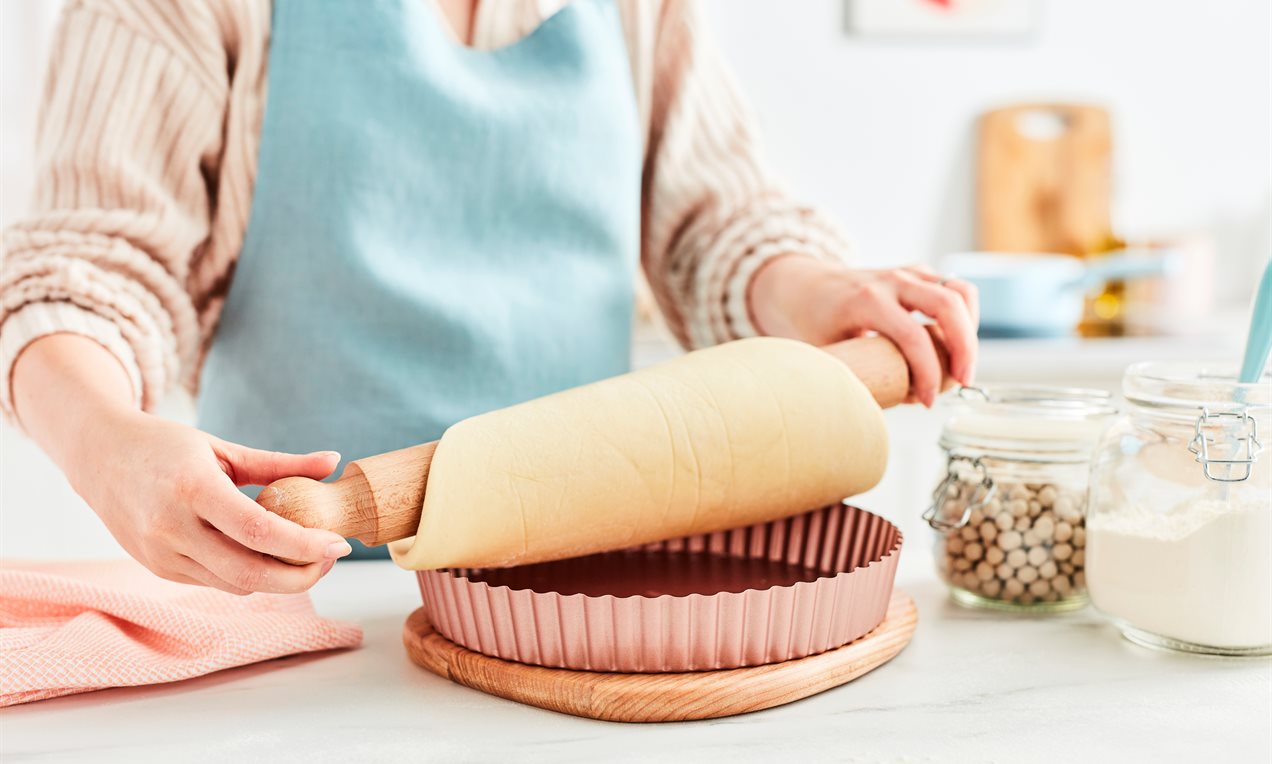 Blind bake pastry in tin