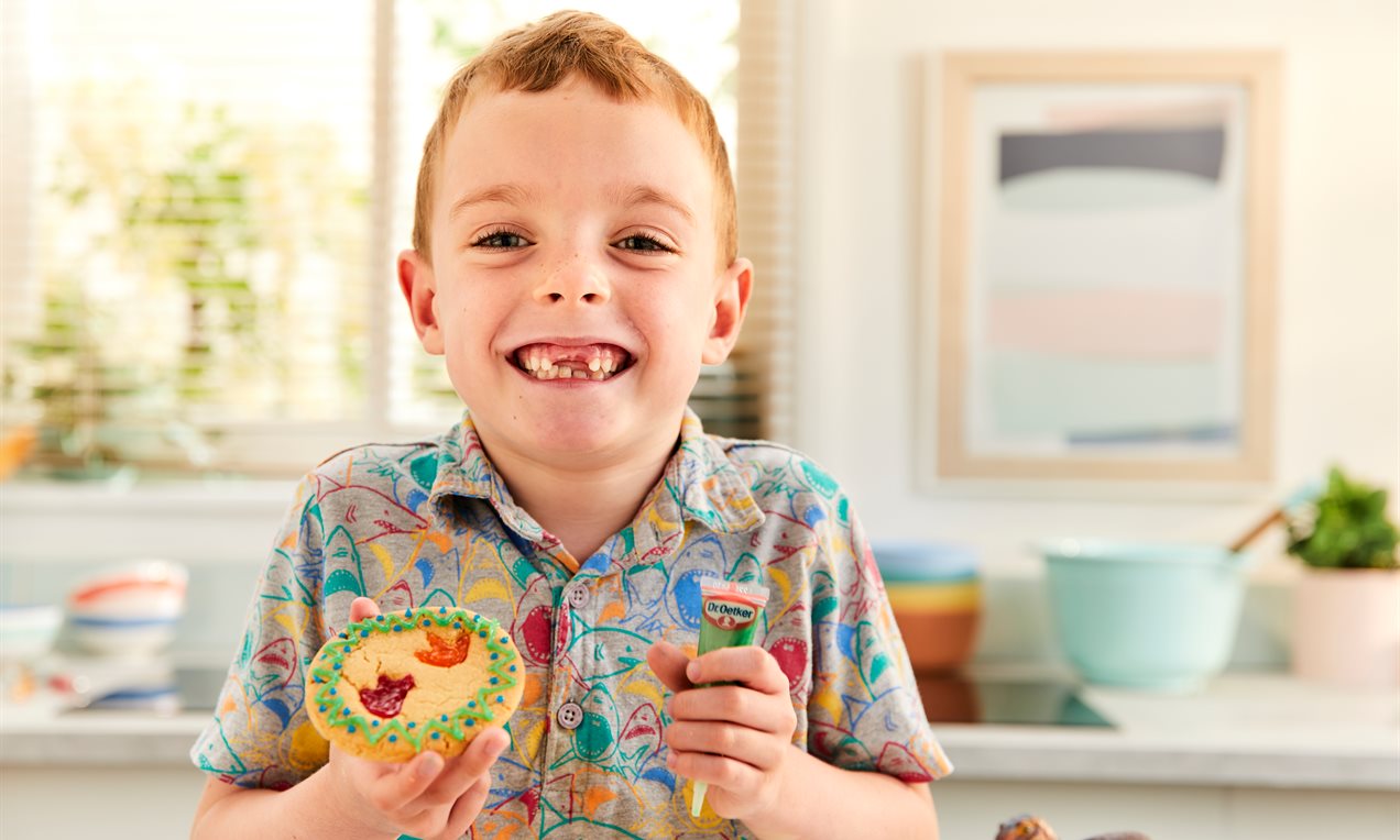 Baking wih kids celebrating their creations